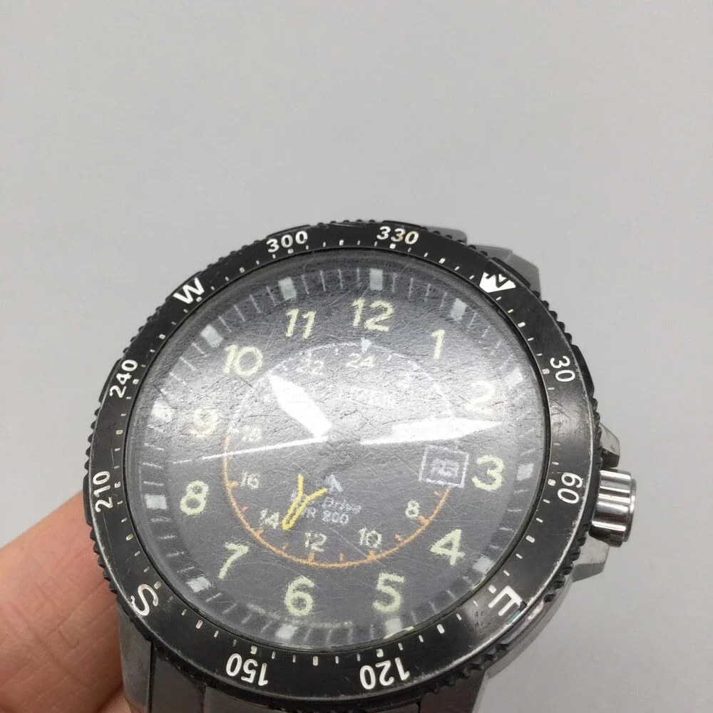 Citizen Eco-Drive Mens Watch 44mm Black Dial B877-R009257 New Battery 7.5